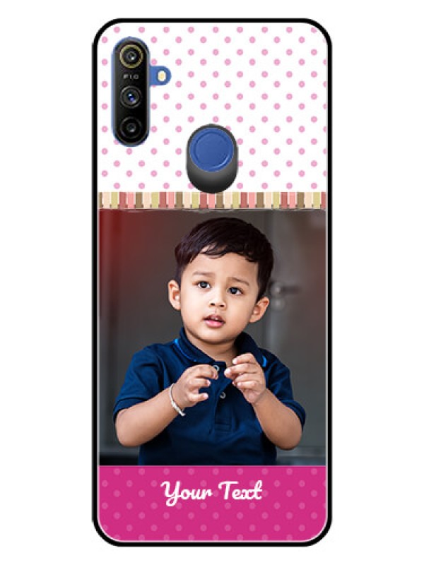 Custom Realme Narzo 10A Photo Printing on Glass Case  - Cute Girls Cover Design