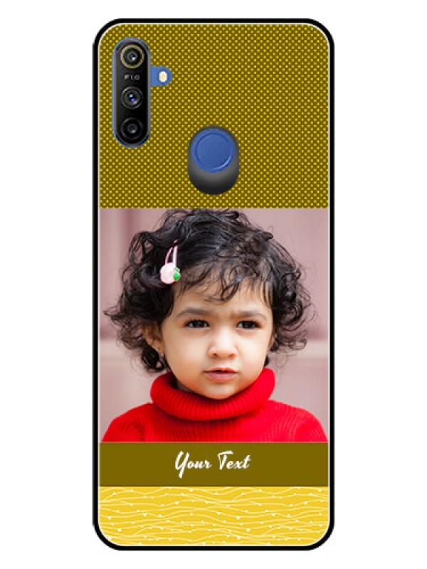 Custom Realme Narzo 10A Custom Glass Phone Case  - Simple Green Color Design