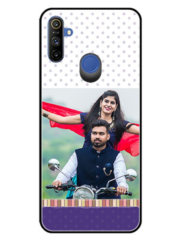 Custom Realme Narzo 10A Photo Printing on Glass Case  - Cute Family Design