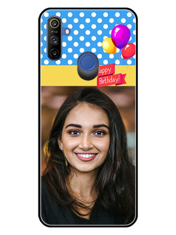 Custom Realme Narzo 10A Custom Glass Mobile Case  - Happy Birthday Design