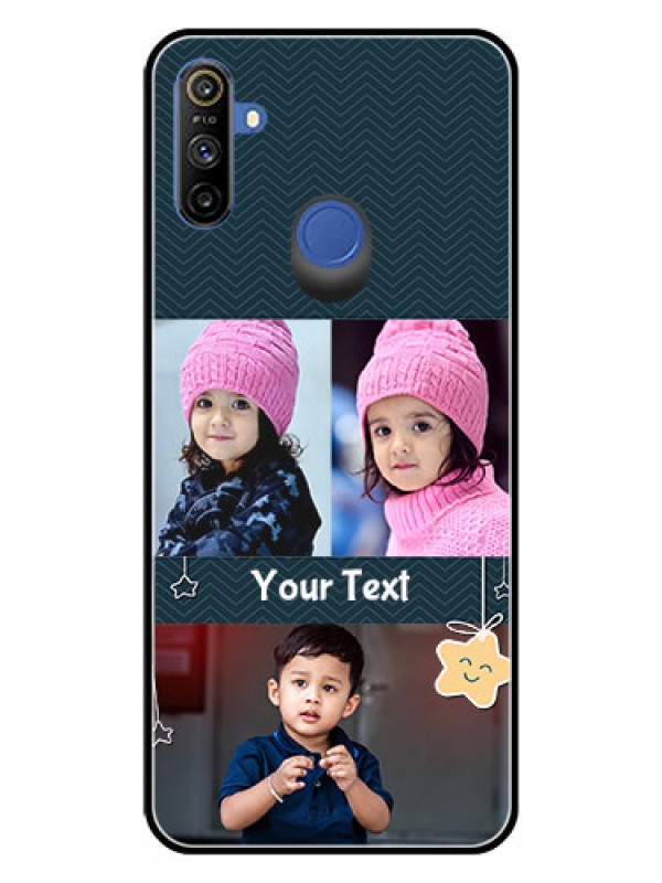 Custom Realme Narzo 10A Custom Glass Mobile Case  - Hanging Stars Design
