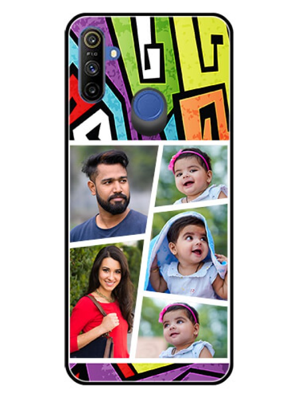 Custom Realme Narzo 10A Custom Glass Phone Case  - Graffiti pattern Design