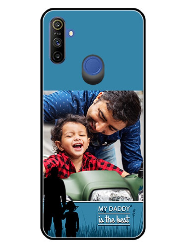 Custom Realme Narzo 10A Custom Glass Mobile Case  - Best dad design 