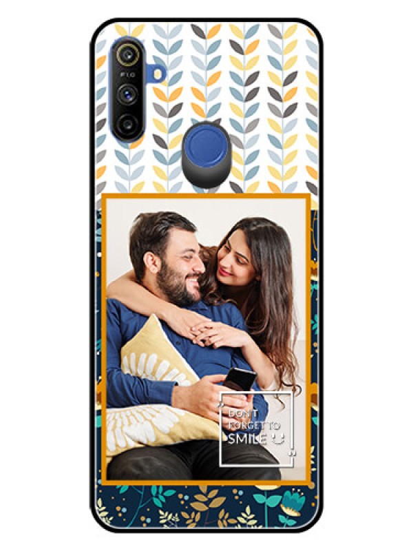 Custom Realme Narzo 10A Custom Glass Mobile Case  - Pattern Design
