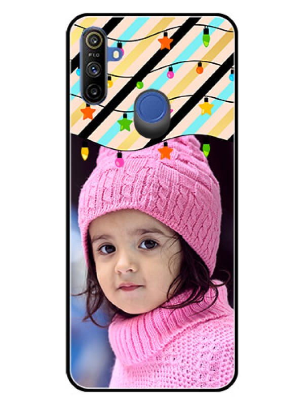 Custom Realme Narzo 10A Custom Glass Mobile Case  - Lights Hanging Design