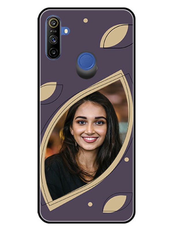 Custom Narzo 10A Custom Glass Mobile Case - Falling Leaf Design