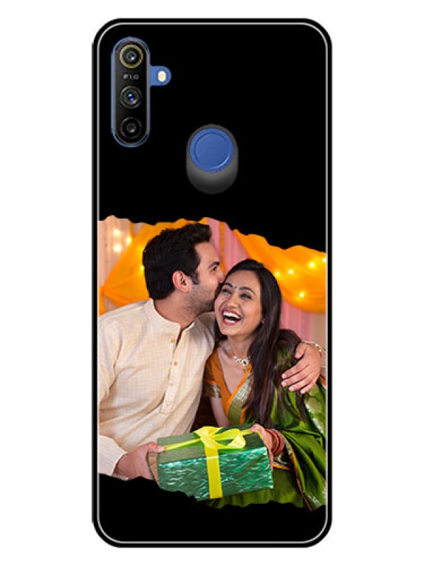 Custom Narzo 10A Custom Glass Phone Case - Tear-off Design
