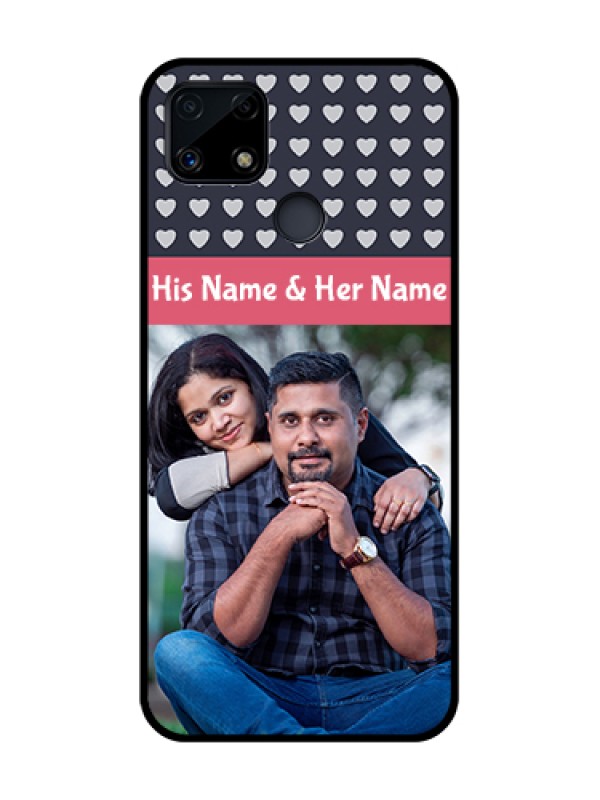 Custom Realme Narzo 20 Custom Glass Mobile Case  - Love Symbols Design
