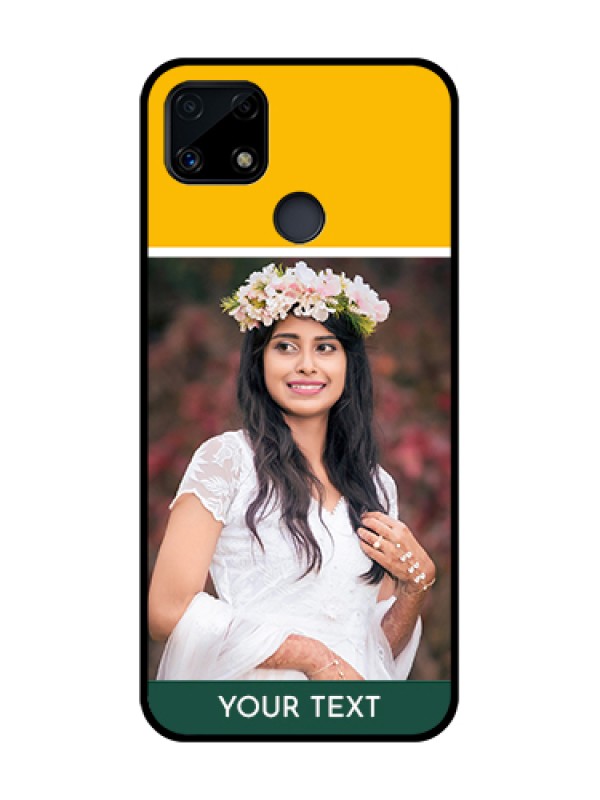 Custom Realme Narzo 20 Photo Printing on Glass Case  - Love You Design