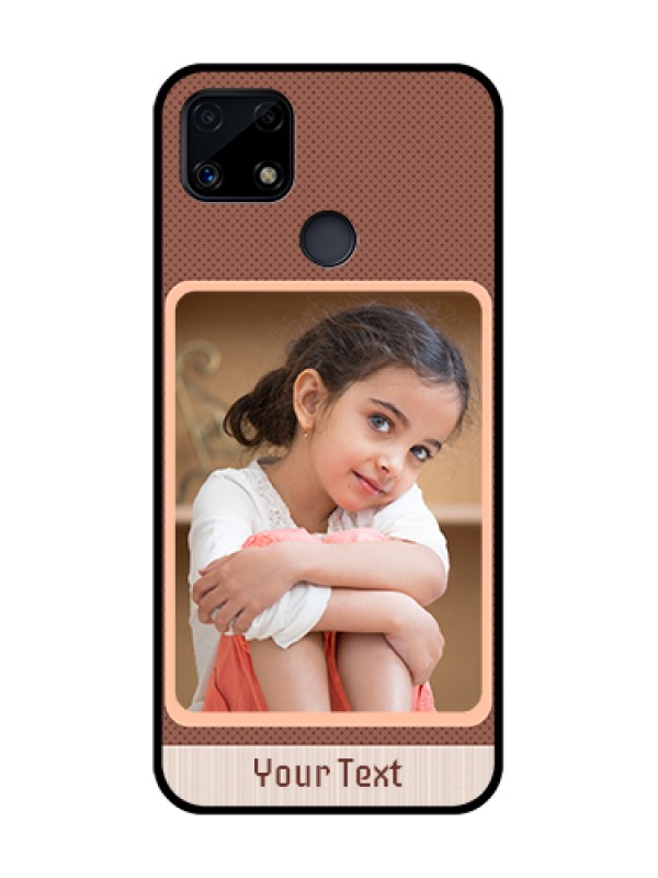 Custom Realme Narzo 20 Custom Glass Phone Case  - Simple Pic Upload Design