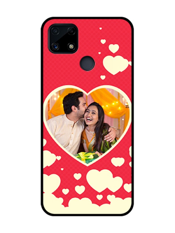 Custom Realme Narzo 20 Custom Glass Mobile Case  - Love Symbols Phone Cover Design
