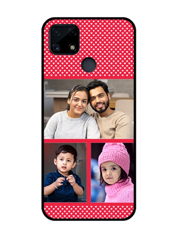 Custom Realme Narzo 20 Personalized Glass Phone Case  - Bulk Pic Upload Design
