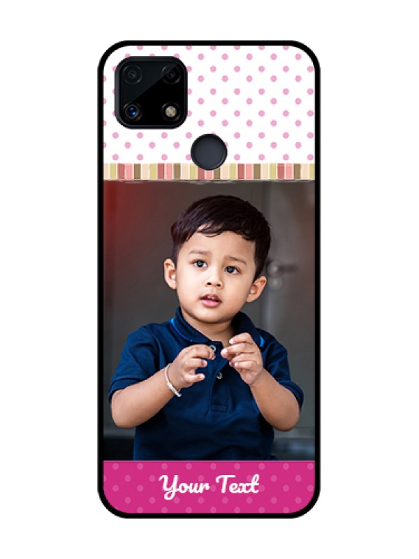 Custom Realme Narzo 20 Photo Printing on Glass Case  - Cute Girls Cover Design