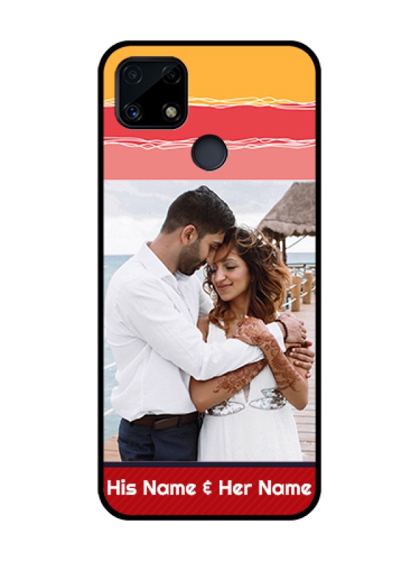 Custom Realme Narzo 20 Custom Glass Mobile Case  - Colorful Case Design