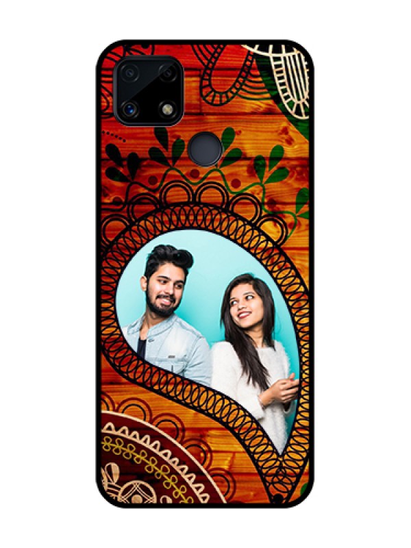 Custom Realme Narzo 20 Personalized Glass Phone Case  - Abstract Colorful Design
