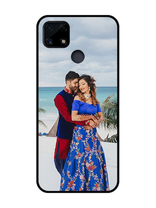 Custom Realme Narzo 20 Photo Printing on Glass Case  - Upload Full Picture Design