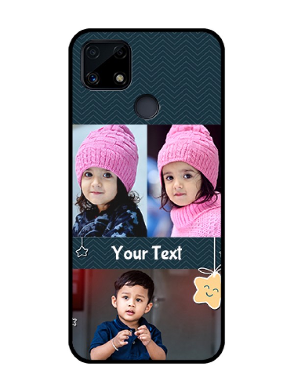 Custom Realme Narzo 20 Custom Glass Mobile Case  - Hanging Stars Design