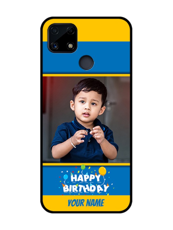 Custom Realme Narzo 20 Custom Glass Mobile Case  - Birthday Wishes Design