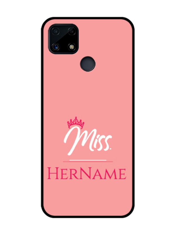 Custom Realme Narzo 20 Custom Glass Phone Case Mrs with Name