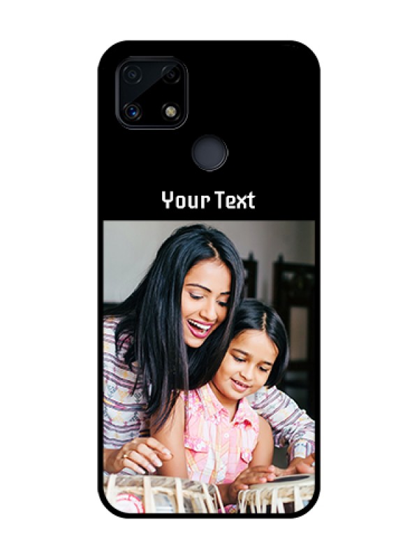 Custom Realme Narzo 20 Photo with Name on Glass Phone Case