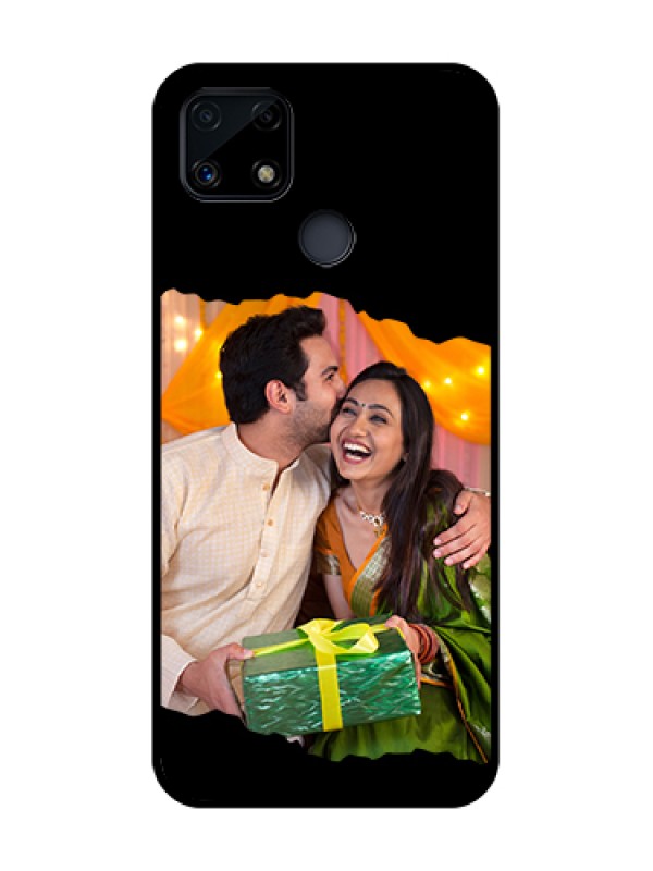 Custom Narzo 20 Custom Glass Phone Case - Tear-off Design