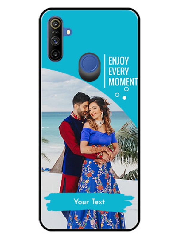 Custom Narzo 20A Custom Glass Mobile Case  - Happy Moment Design
