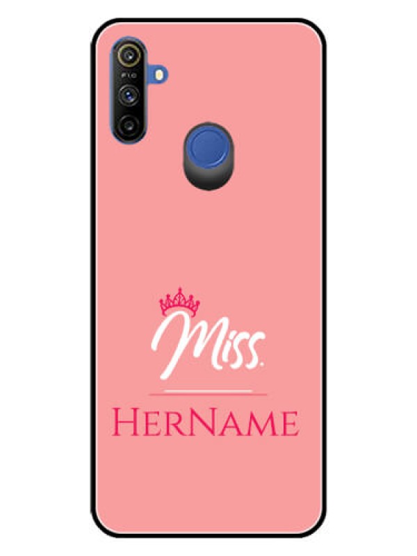 Custom Narzo 20A Custom Glass Phone Case Mrs with Name
