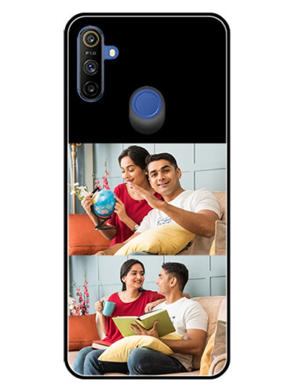 Custom Narzo 20A 2 Images on Glass Phone Cover