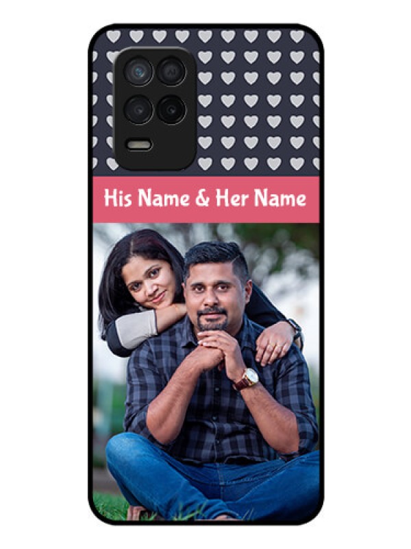 Custom Realme Narzo 30 5G Custom Glass Mobile Case - Love Symbols Design