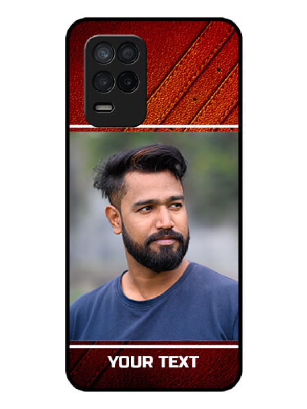 Custom Realme Narzo 30 5G Personalized Glass Phone Case - Leather Phone Case Design
