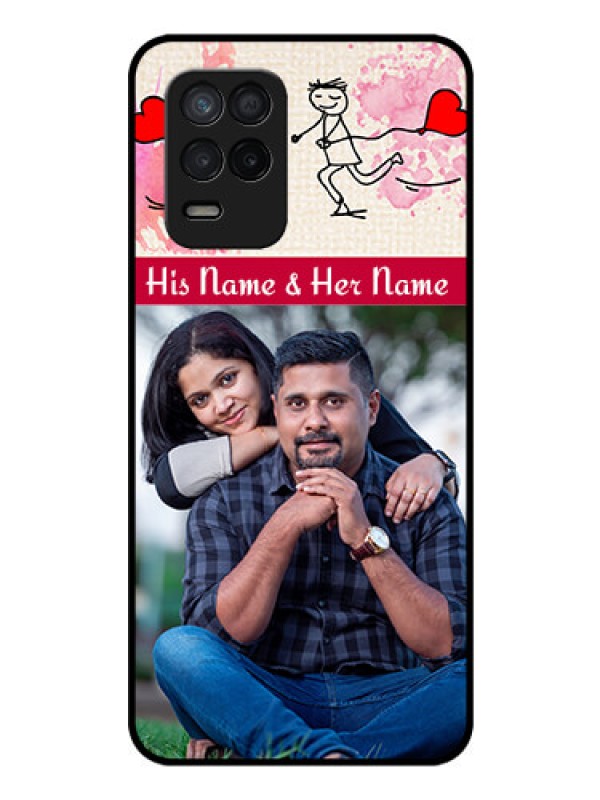 Custom Realme Narzo 30 5G Photo Printing on Glass Case - You and Me Case Design