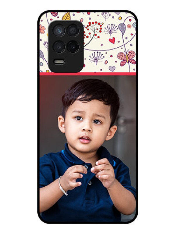 Custom Realme Narzo 30 5G Custom Glass Mobile Case - Premium Floral Design