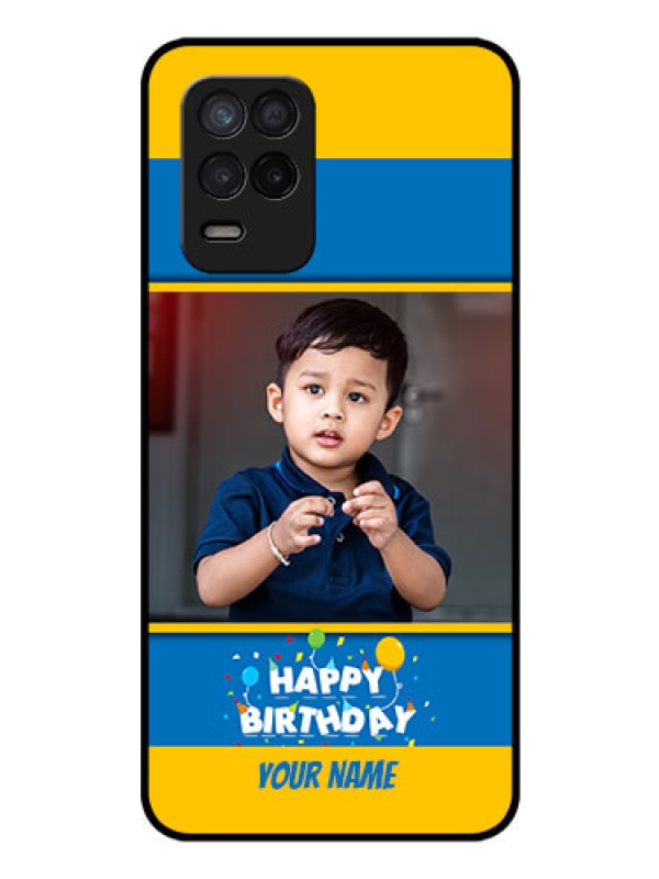 Custom Realme Narzo 30 5G Custom Glass Mobile Case - Birthday Wishes Design
