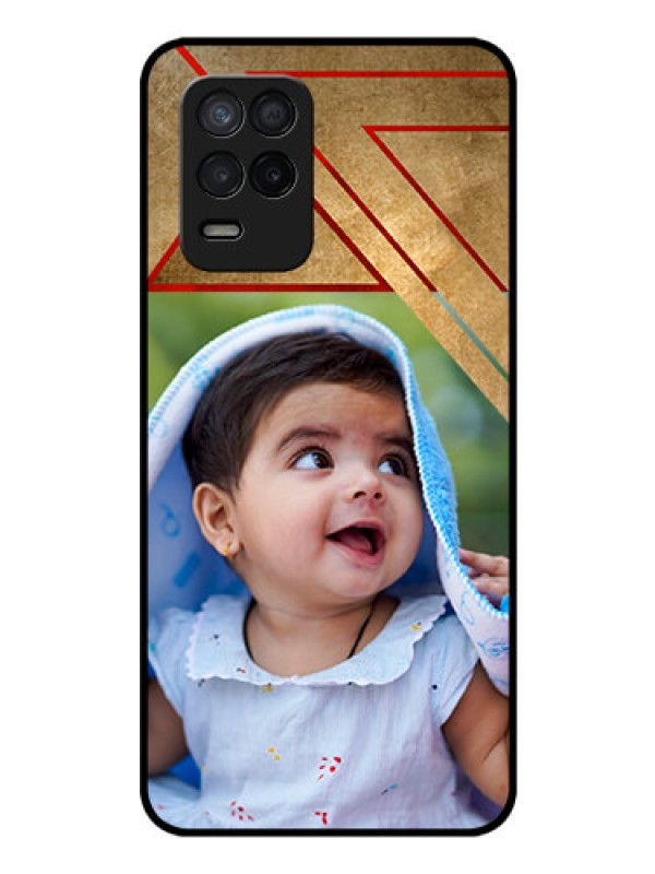 Custom Realme Narzo 30 5G Personalized Glass Phone Case - Gradient Abstract Texture Design