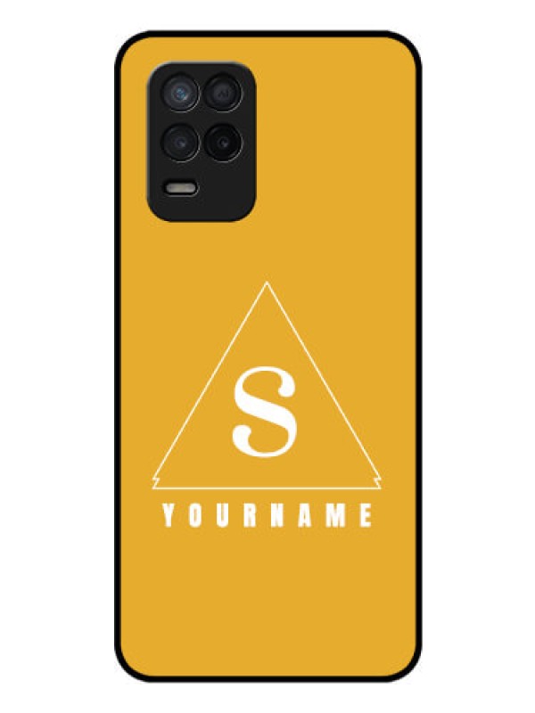 Custom Narzo 30 5G Personalized Glass Phone Case - simple triangle Design