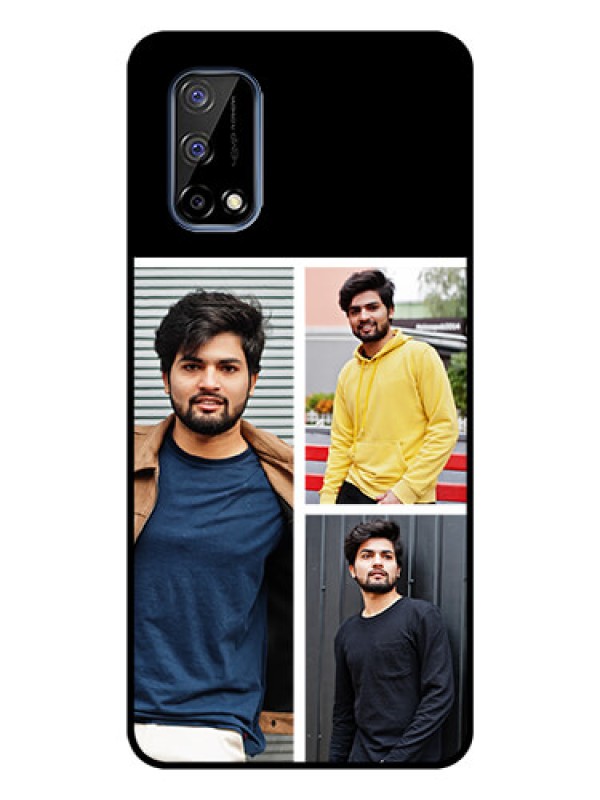 Custom Realme Narzo 30 Pro 5G Photo Printing on Glass Case - Upload Multiple Picture Design