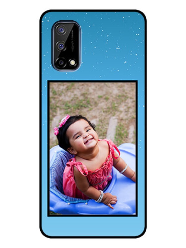 Custom Realme Narzo 30 Pro 5G Custom Glass Mobile Case - Wave Pattern Colorful Design