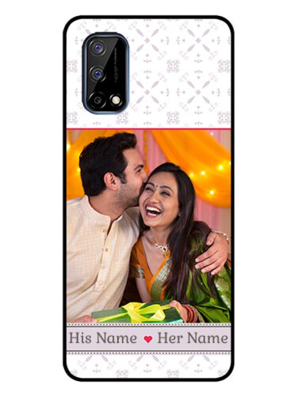 Custom Realme Narzo 30 Pro 5G Custom Glass Mobile Case - with Photo and Ethnic Design