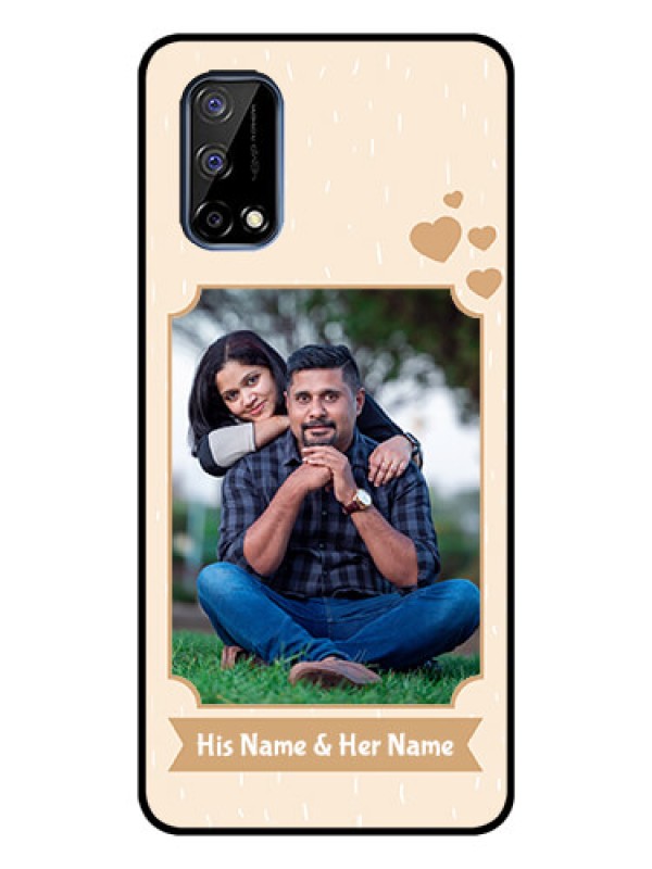 Custom Realme Narzo 30 Pro 5G Custom Glass Phone Case - with confetti love design 