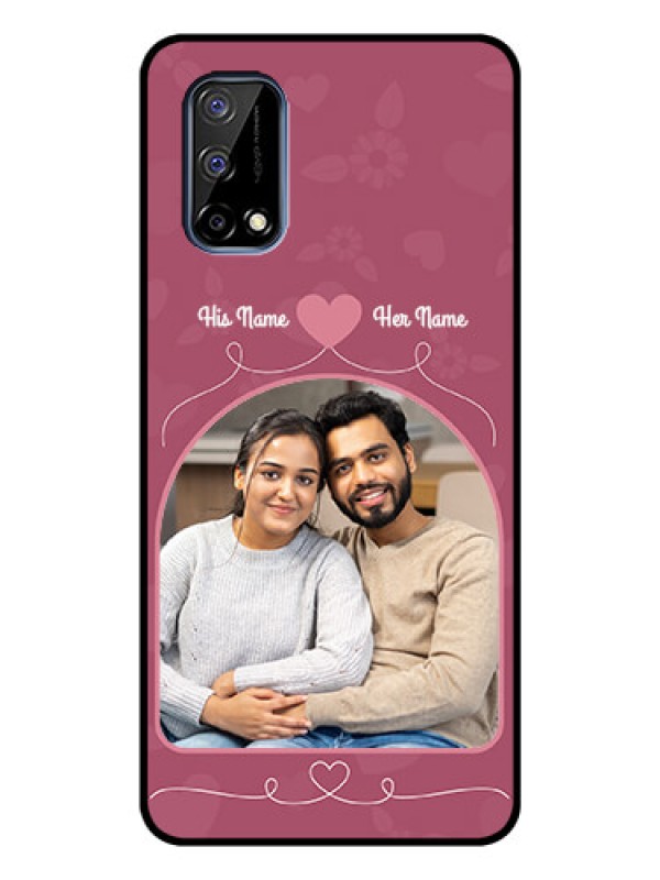 Custom Realme Narzo 30 Pro 5G Photo Printing on Glass Case - Love Floral Design