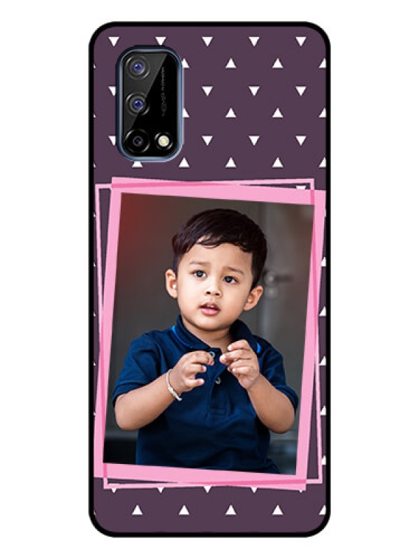 Custom Realme Narzo 30 Pro 5G Custom Glass Mobile Case - Triangle Pattern Dotted Design