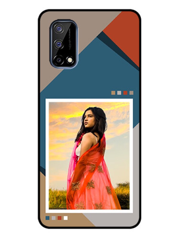 Custom Narzo 30 Pro 5G Personalized Glass Phone Case - Retro color pallet Design