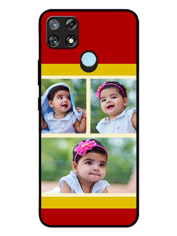 Custom Narzo 30A Custom Glass Mobile Case  - Multiple Pic Upload Design