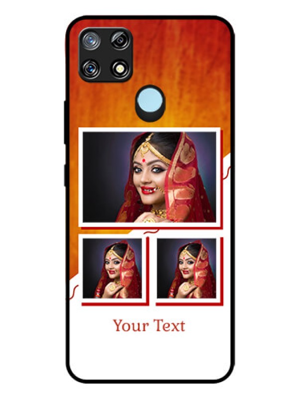Custom Narzo 30A Custom Glass Phone Case  - Wedding Memories Design  