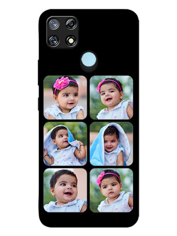 Custom Narzo 30A Photo Printing on Glass Case  - Multiple Pictures Design