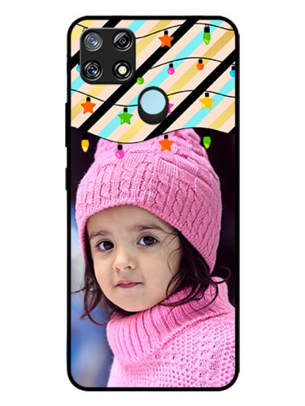 Custom Narzo 30A Custom Glass Mobile Case  - Lights Hanging Design