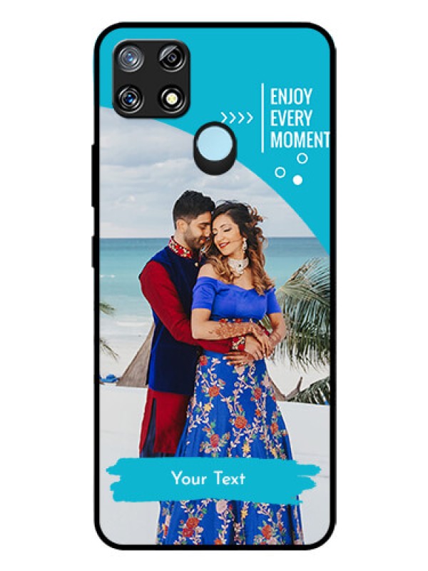 Custom Narzo 30A Custom Glass Mobile Case  - Happy Moment Design