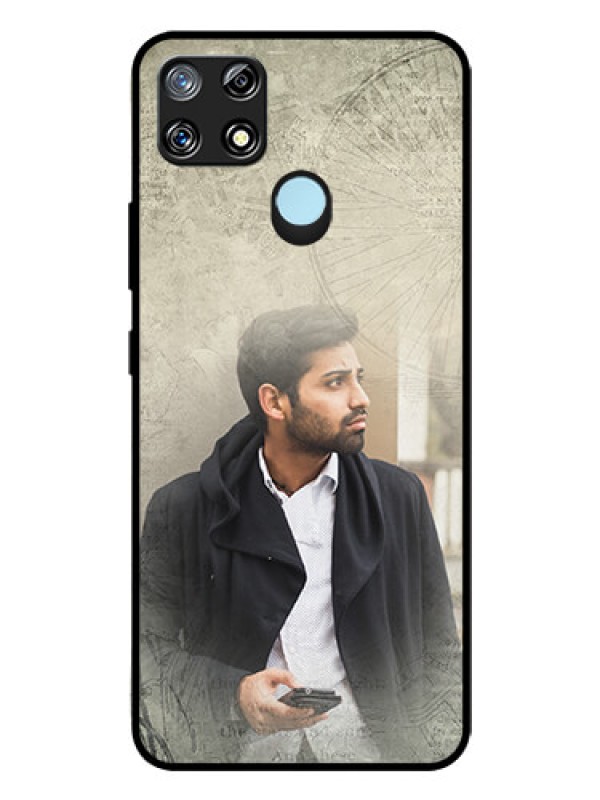 Custom Narzo 30A Custom Glass Phone Case  - with vintage design