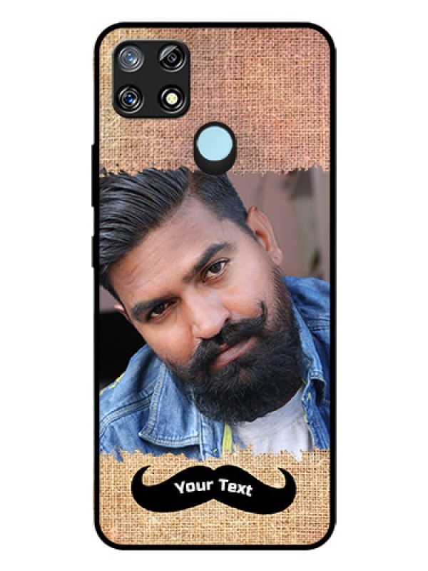 Custom Narzo 30A Personalized Glass Phone Case  - with Texture Design