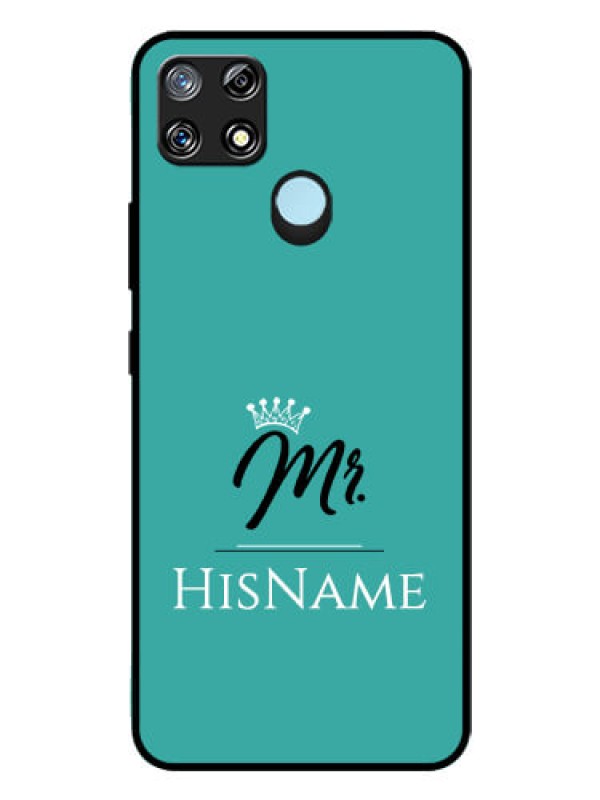 Custom Narzo 30A Custom Glass Phone Case Mr with Name